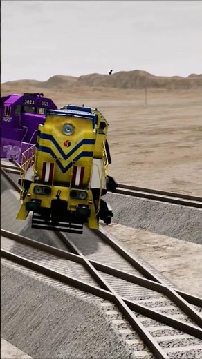 High Speed Train Crash 😱💥 (BeamNG Drive)