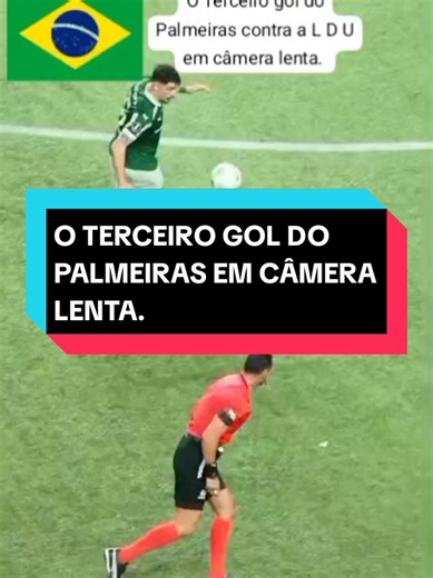 O TERCEIRO GOL EM CÂMERA LENTA. #futebol #criadorporesporte #craque #libertadores #palmeiras