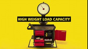 Rubbermaid Commercial TradeMaster 2-Door Cabinet Utility Cart, Large, FG453288BLA