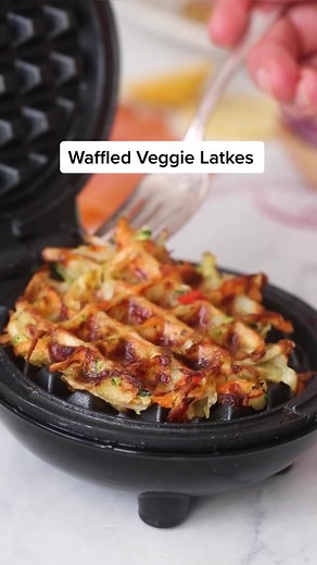 Crispy Waffled Veggie Latkes Recipe