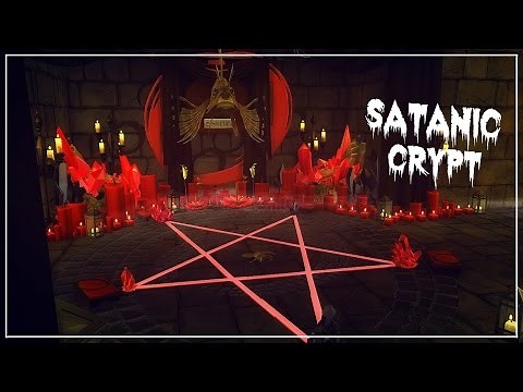SATANIC CRYPT - Sims 4 | Room Build