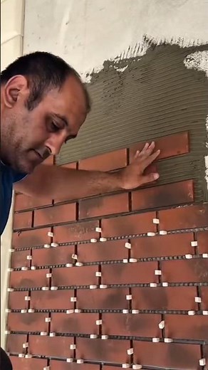How to Lay Perfect Faux Brick Cladding with Tile Spacers