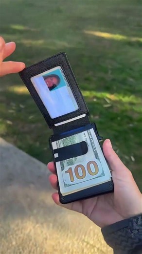 ⚡70K+ SOLD!-Wallet for Men - with Pop Up Aluminum Case Money Clip Slim Leather Slots