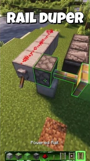 RAIL DUPER Minecraft #gaming #minecraft #minecrafttutorial #trending