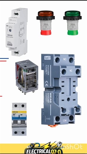 “Contactor NO NC Wiring with Red Green Indicator 🔥 Complete Practical Setup ⚡”
