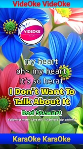 I Don't Want To Talk About It - Rod Stewart #karaokereels #music #popmusic | VideOke / KaraOke