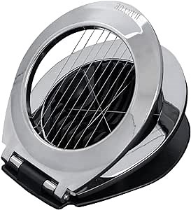 Egg Slicer Stainless Steel Eggs Hard Boiled Metal Cutter Section Chopper