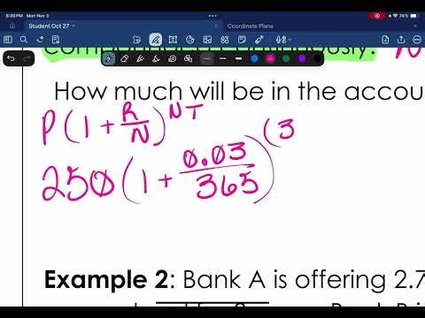 Compounding Continuously e vs 365 Compound Interest Formula