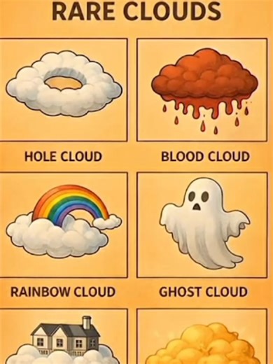 Types of Clouds Explained | Sky Secrets You Never Knew ☁️#typesofclouds #cloudtypes #clouds #weather #skyfacts