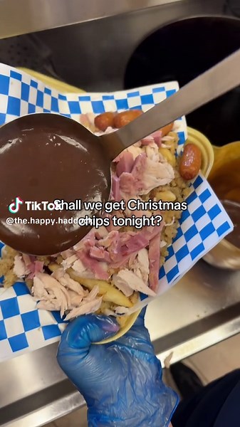 Delicious Christmas Chips at Happy Haddock Coleraine