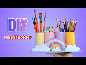 Easy craft ideas | How to make pencil holder | paper craft | Diy | school project