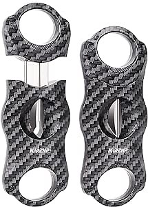 Cigar Cutter V-Cut Set - 2 Pack, V-Shaped Stainless Steel Blade, Cut up to 60 Ring Gauge, Cigar V Cutters, Professional Cigar Accessories for Smoking, Ideal Gift for Birthday, Festival