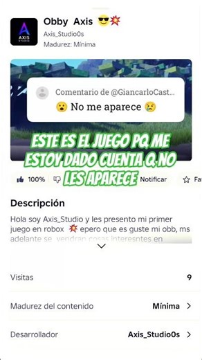 este es el juego #robloxgamedesign #roblox #3dgamedevelopment #axisstudios