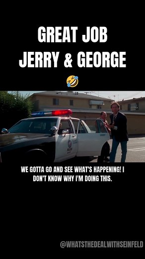 George and Jerry out here accidentally helping the actual bad guy escape. 😂 #seinfeld #seinfeldvideos | What's the deal with Seinfeld?