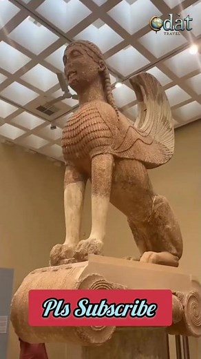 Sphinx of Naxos, a Monumental Ancient Greek Statue #Sphinx #naxos #monument #ancient #greek #statue