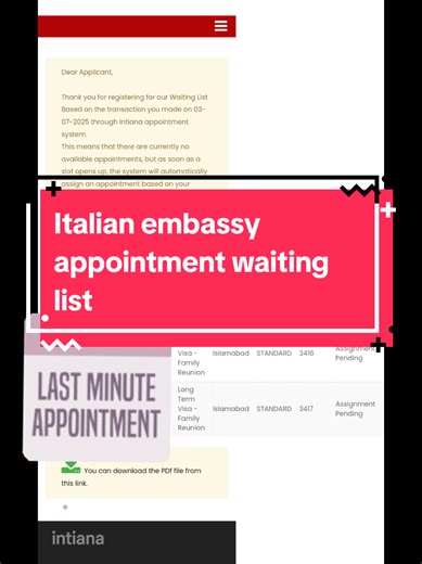 Italy Embassy Appointment Registration Guide