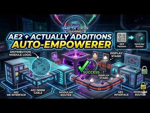 Empowerer Automation: The Defined Modular Router & AE2 Solution for Actually Additions