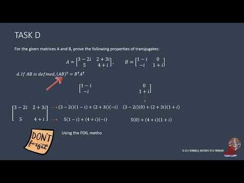 MATRIX ALGEBRA: SOLVING COMPLEX MATRICES