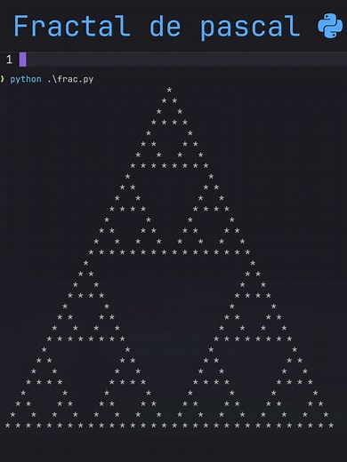 Fractal de Pascal y Algoritmos en Python