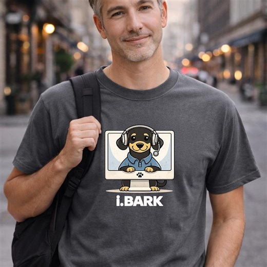 Ibark Dog Shirt, Funny Tech Support Dog Shirt, Customer Support Dog Tee, Funny IT Dachshund Shirt, Dog Lover Gift, Geek Dog Shirt - Etsy