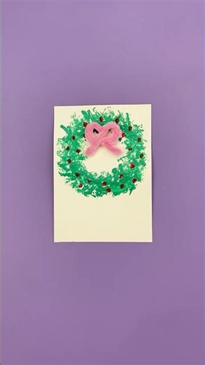 Easy Christmas Painting 🖼️ #diy #art #christmas #merrychristmas