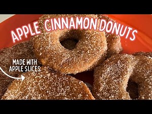 Apple Cinnamon Donuts Recipe | Made with Apple Slices | How To Make Apple Donuts | Paola Santana