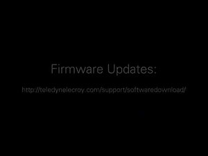 Oscilloscope FAQ - Update Firmware