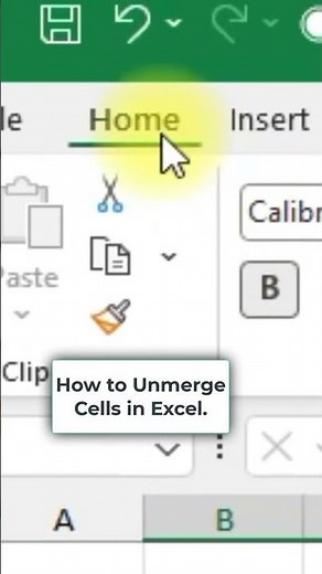 How to Unmerge Cells in Excel! #excel