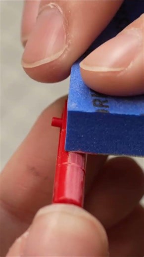 Hack for Curved Nub Marks / Parting Lines on PG Nu Gundam