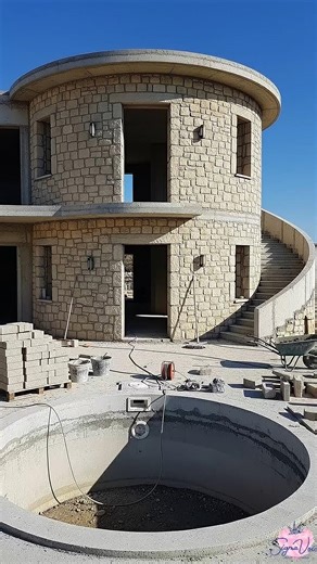 Old Round House se Luxury Villa tak 😱 Amazing Restoration Timelapse #shorts #viralvideo