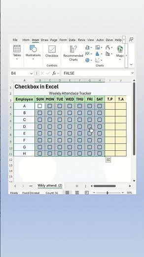 How to Insert Checkbox in Excel #exceltech #myexceltutor#exceltraining
