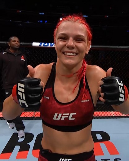 The first TKO victory of Gillian Robertson's career! The Savage is back in action this Saturday at #UFCVegas60 👊 | UFC