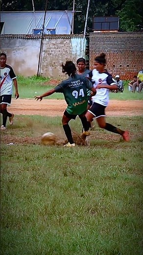 An Incredible Girls' Football Match Played in the Mud
