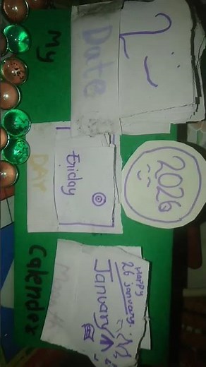 DIY 2026 calendar for my table#calender#diy #2026