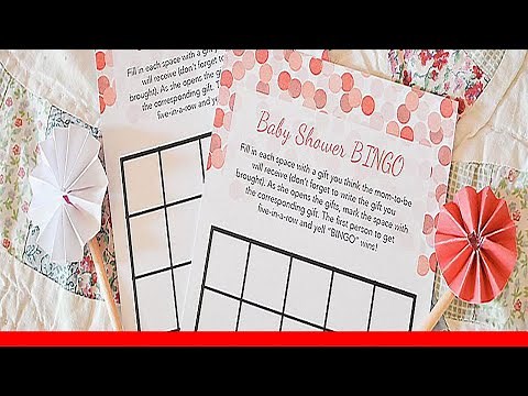 Free, Printable Baby Shower Bingo Cards 🛋️