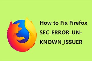Firefox SEC_ERROR_UNKNOWN_ISSUER를 쉽게 수정하는 방법 - Minitool 뉴스 센터