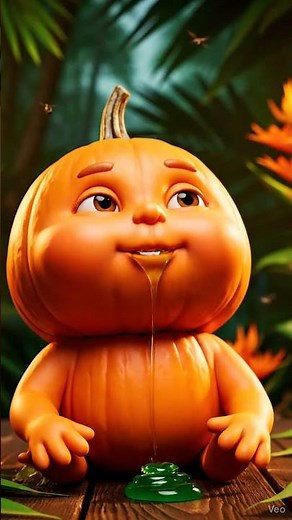 Pumpkin Baby's Gulp & Squelch ASMR #pumpkin #asmr #food #satisfying