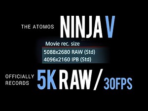 ATOMOS NINJA V UPDATE: SHOOT 5K RAW up to 30FPS