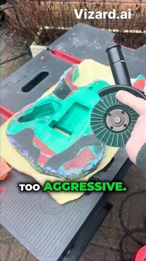 Power Tools Meet Epoxy Mess