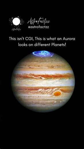 Auroras Beyond Earth ☠️🤯 #shorts #space #aurora