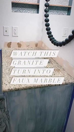 1.1K views · 122 reactions | The bathroom renovation is now complete! There is not an inch of this bathroom left untouched. Completely gutted after a leak destroyed the drywall causing us to renovate. New tub, fixtures, drywall, lighting, medicine cabinet, board and batten, painted tile floors, floating shelves, wallpaper and the faux marble epoxy sink! #diybathroomrenovation #bathroomremodel #bathroominspo | Selene Builds Things | Facebook