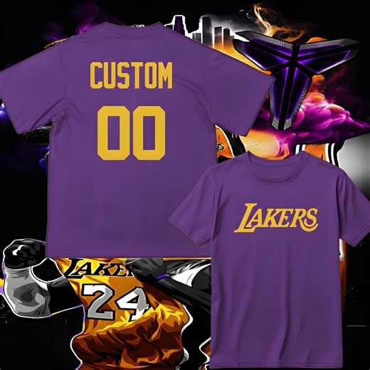 Custom LA T-shirt: Personalized Name & Number, Baseball Jersey Style - Etsy