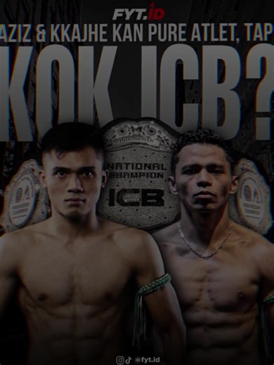 Aziz vs Kkajhe kok ICB? Seperti yang diketahui oleh semua pecinta combat sport, Aziz Calim & Kkajhe diketahui sebagai Atlet Asli yang sering menjuarai Event Combat nasional hingga Internasonal. Namun pada beberapa waktu terakhir, Aziz vs Kkajhe dirumorkan untuk fight under rules Boxing untuk memperebutkan ICB Belt. Lalu muncul pertanyaan, kok ICB? Memang tidak bisa dipungkiri, Aziz & Kkajhe juga menginfluence banyak orang serta memiliki banyak Followers dalam sosial medianya. Apakah ini hal yang