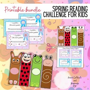 Spring Reading Challenge Download - Etsy UK