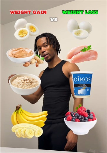 Weight loss vs weight gain Fat loss = eat slightly less than maintenance Muscle gain = eat slightly more than maintenance If you want structured workouts simple nutrition that actually works, my 12-Week Program is in the bio 👈 #nutrition #food #caloriecounting #healthy #fitness dieting, fat loss, weight loss diet, weight gain diet, food swaps, healthy food options, nutritious