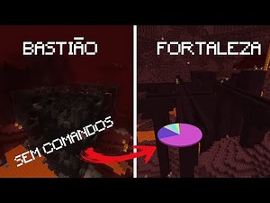 Como encontrar BASTIÃO e FORTALEZA sem comandos no Minecraft 1.16+ (GRÁFICO DE PIZZA).