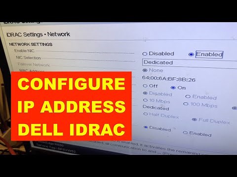 HOW TO CONFIGURE / SET iDRAC IP ADDRESS