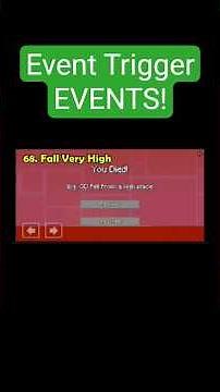 EVENT TRIGGER Events! #shorts