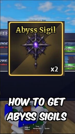 HOW TO GET ABYSS SIGILS SAILOR PIECE#anime #onepiece #roblox #naruto #sailorpiece