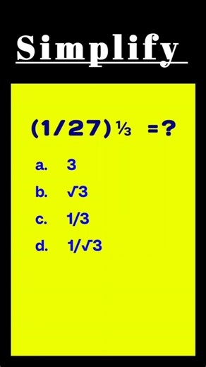 exponent simplification math question#exponent #math study #exponent simplification